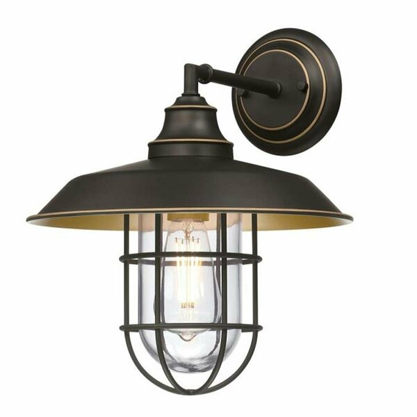 Brilliantbulb Iron Hill Outdoor Wall Fixture, Black-Bronze BR4247037